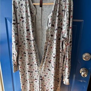 Savage X Fenty Gray Christmas Pajama Onesie Ladies Small